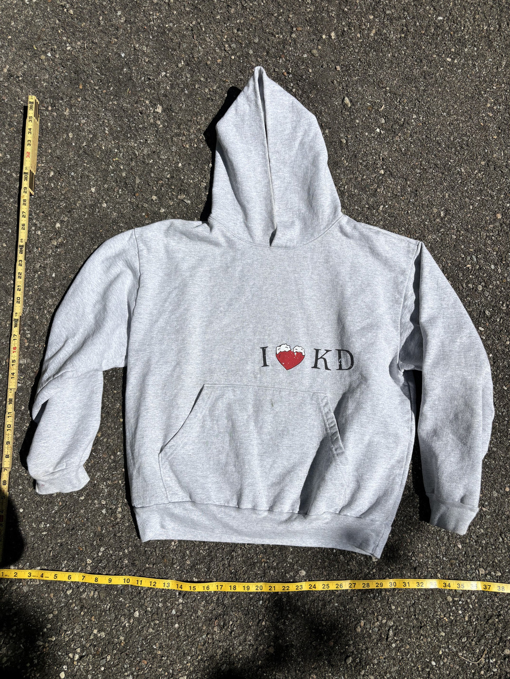 Gray I Heart KD hoodie